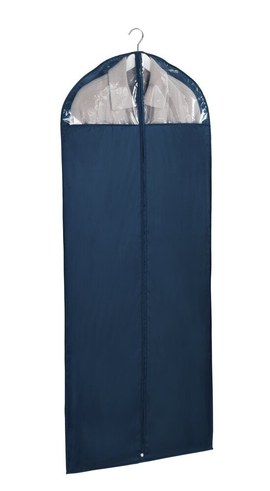 Wenko Business Kleidersack Dunkelblau – 150 x 60 cm – Mit Reißverschluss und Sichtfenster