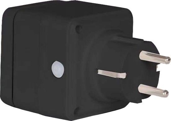 Denver Smart Plug mit Energiezähler - Erdung - Timer - Smart Plug - Innen & Außen - Mit App für iOS und Android - Amazon Alexa - Google Home - TUYA - Wasserdicht - PLO118