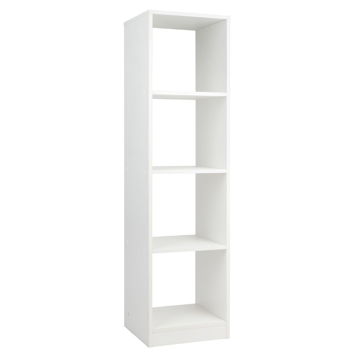 Coast - Stehendes Bücherregal - 4 Würfelfächer, Max. 75 kg - 38 x 33 x 142 cm - Holz - Weiß