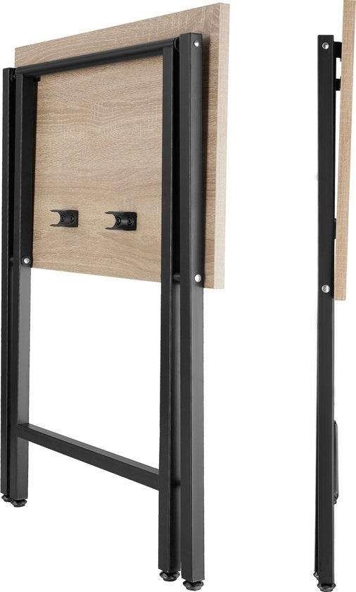 tectake - 2er-Set Beistelltische Phoenix klappbar - hellbraun - 404778