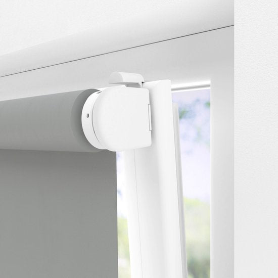 VONROC SMART BLINDS - Elektrisches Rollo - Verlängerung - 80 x 190 - Grau - Ohne Fernbedienung und Ladekabel