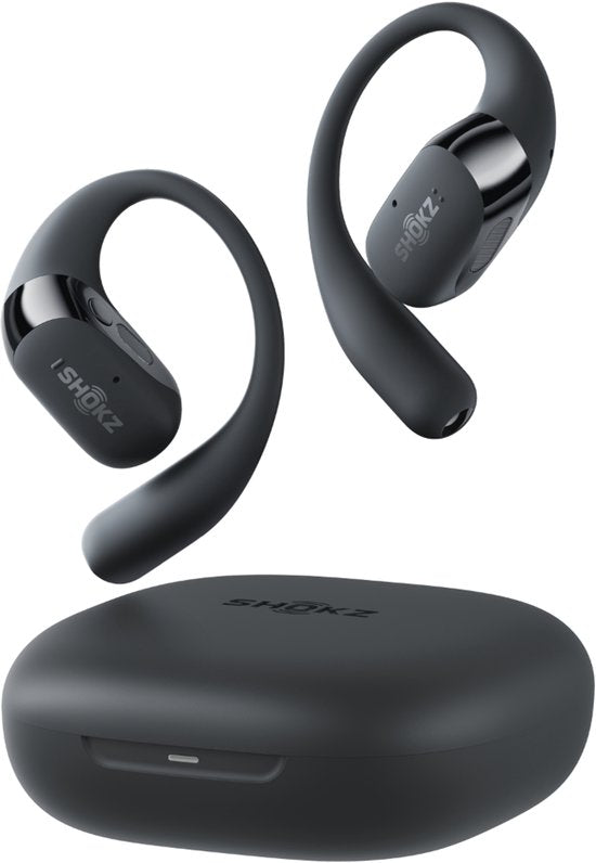 Shokz OpenFit 2 Open-Ear-Sportkopfhörer – Kabellose Ohrhörer – Schwarz