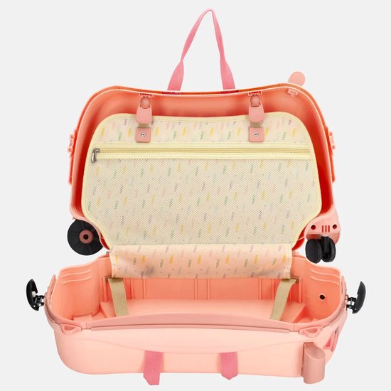 Zebra Trends Ranger Kinderkoffer – Handgepäck – Kinder – Sitzkoffer – Kinder – Rosa