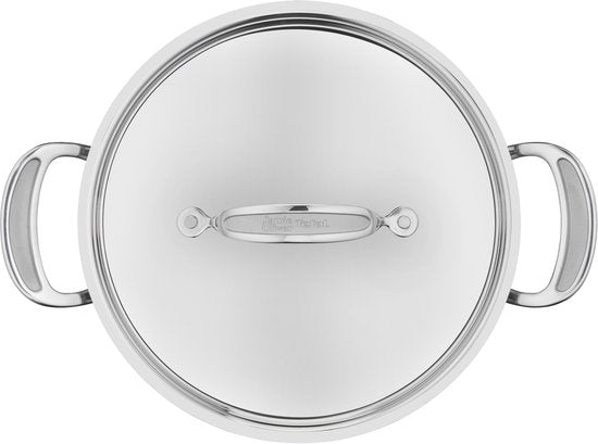 Jamie Oliver by Tefal Cook's Classic – Kochgeschirrset – 4-teilig – Mit Deckel – Induktion – Edelstahl – Für alle Herdarten geeignet
