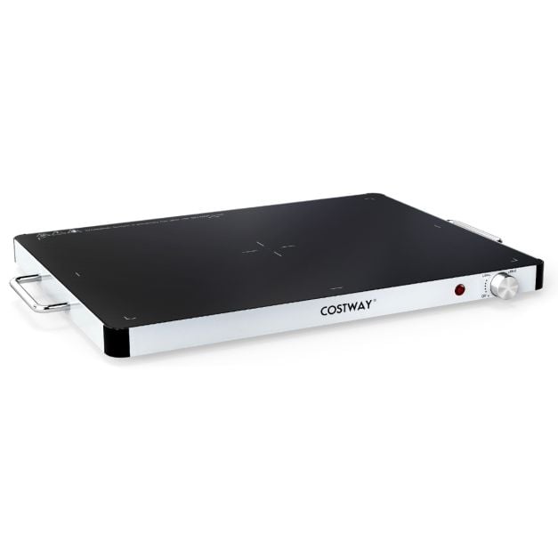 Coast Elektrische Warmhalteplatte 400 W – 30–120 °C – 61 x 42 x 4 cm – Schwarz