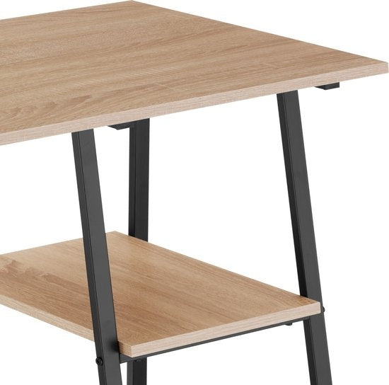 tectake - Paisley Schreibtisch 120x50x73,5cm - rostfrei - hellbraun - 404697