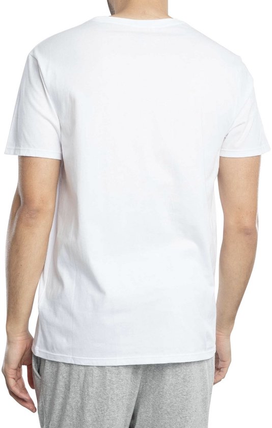 Lacoste Herren 100% Baumwolle Runde T-shirt Weiß (3 Stück) - Größe M