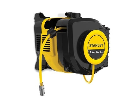 Stanley-Kompressor - Ohne Ã–l - Walltech - Geräuscharm - 24 L / 1,5 HP / 8 Bar