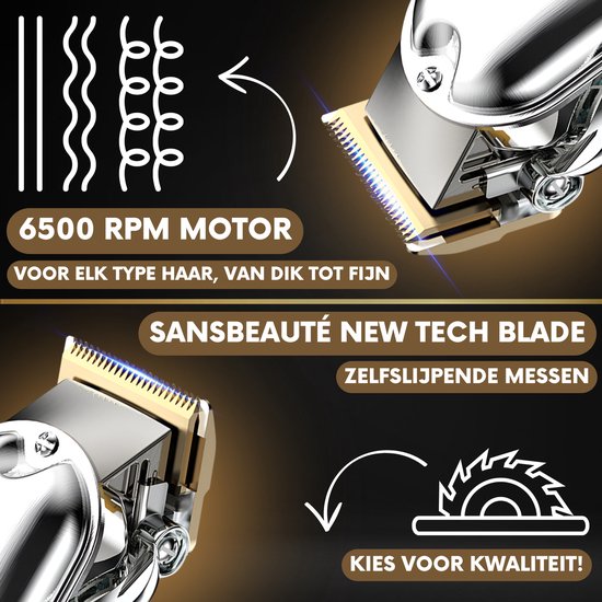 Professionelle kabellose Haarschneider - Haarschneider Herrenkopfhaar - Cheveux Haar - Haartrimmer - Friseur Haar Maschine - Haarschneider - Bart - Trimmgerät - Barbier Haarschneider - Barbier Trimmer - Friseur Kit