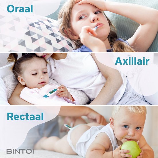 Bintoi® XR210 - Digitales Körperthermometer - Fieberthermometer - Temperaturanzeige