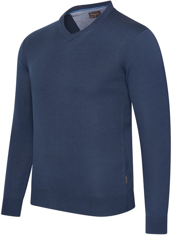 Cappuccino Italia - Herren Pullover Salerno Pullover - Blau - Größe XXL