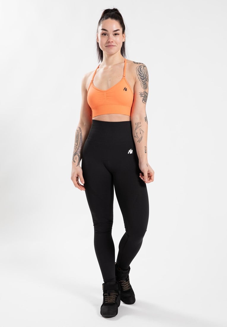 Gorilla Wear Olivia nahtlose Leggings - M/L - Schwarz