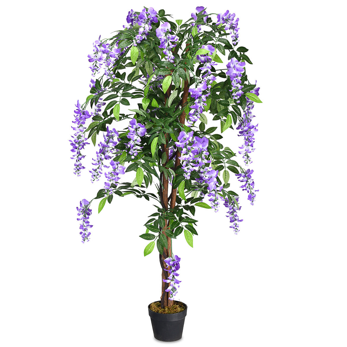 Kunstpflanze verwendbar Kunstpalme 75 cm/150 cm/180 cm lila/rosa/weiß
