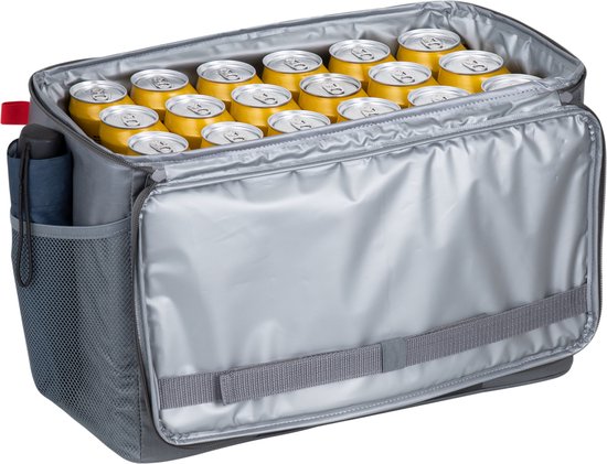 Resto Polis Kühltasche - 23L - Wasserfest - Auslaufsicheres Innenfutter - Trageriemen - Picknick & Reisen - Grau