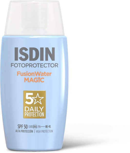 ISDIN – Fotoprotector Fusion Water Magic SPF50+ – 50 ml – Sonnenschutz für das Gesicht