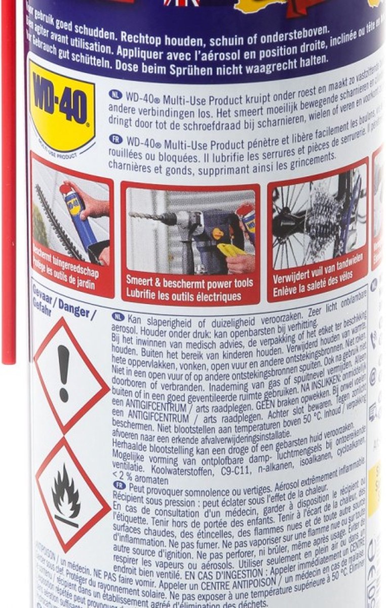 WD-40® Smart Straw® - 450 ml - Multi-Use-Spray zum Lösen, Schützen und Reinigen - Spray2Ways-Technologie