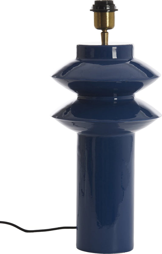 Light & Living Tischleuchte Petch - Metall - E27 - 40 cm - Ohne Schirm - Blau