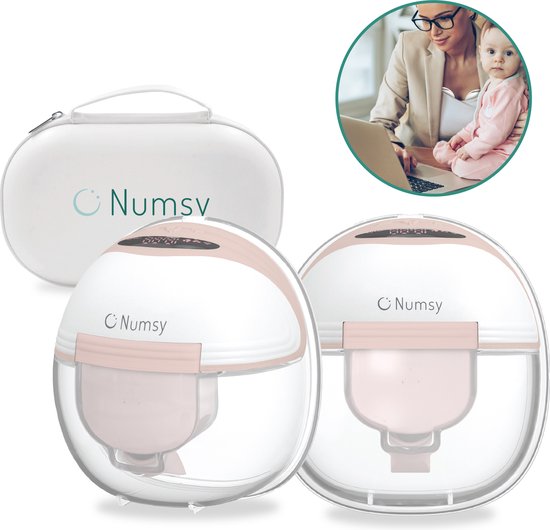Numsy Elektrische kabellose Milchpumpe (einseitig) – Freihändig – BPA-frei – Einseitig