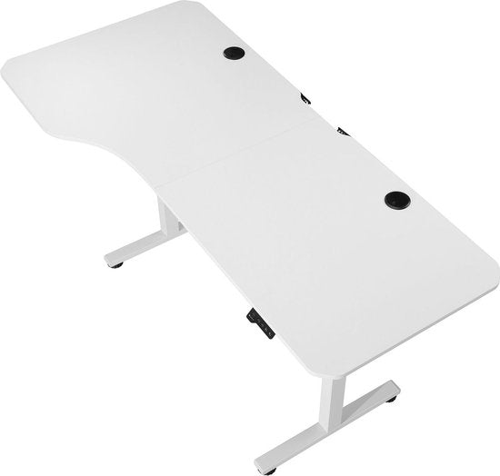 Elektrisch verstellbarer Schreibtisch/Stehpult - 160 x 75 cm - Weiß