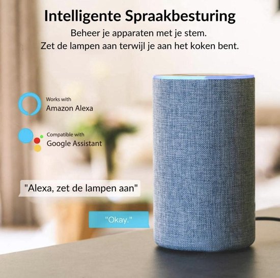 K&L Smart Plug - Zeitschaltuhr - Google Home, Amazon Alexa und IFTTT kompatibel - Smart Plug