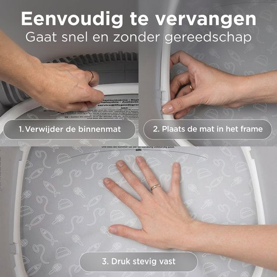 TrevoPet® Katzentoilettenmatte – Wasserdichte Katzentoilettenmatte für selbstreinigende Katzentoiletten – Kratzfeste Katzenmatte – Innenmatte aus Oxford-Stoff – Schutzmatte – 41 x 40 cm
