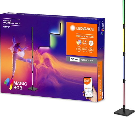 LEDVANCE SMART Stehleuchte -  WiFi Convert - 24W - 2320lm Schwarz