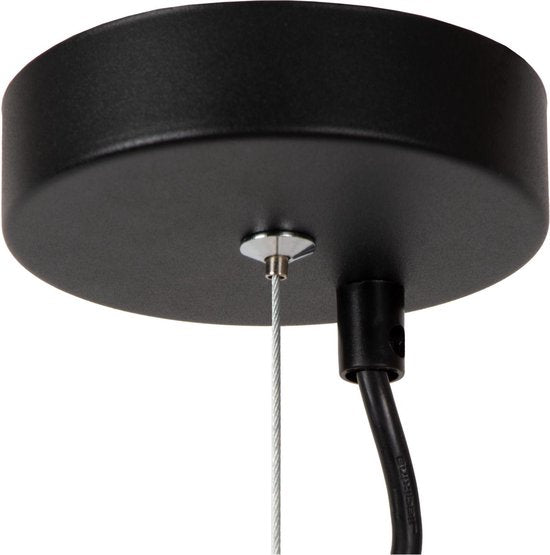 Lucide NINJA – Hängeleuchte – Ø 11,5 cm – 1xE27 – Gelb – Japandi
