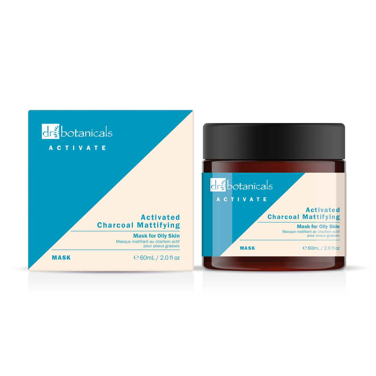 Dr Botanicals Activate Charcoal Mattifying Mask Fettige Haut - 60 ml