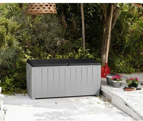 Keter Novel Aufbewahrungsbox - 340L - 124x55x62.5cm - Grau