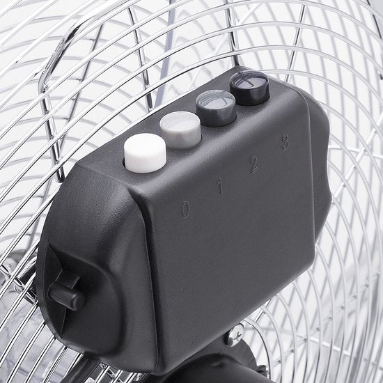 Metall-Bodenventilator 45 cm - 3 Stufen - 130° einstellbar - starker Luftstrom - Tristar VE-5935