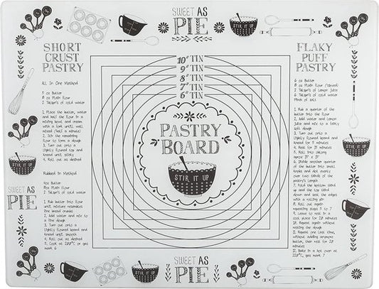 Creative Tops Backblech Stir It Up 48 X 38 Cm Glas Weiß/Schwarz