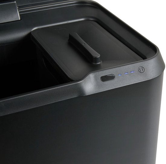 Umuzi Cleaning - Recyclingeimer 63L - Abfalleimer - Sensor - 30.5x41x78cm - Matt Schwarz