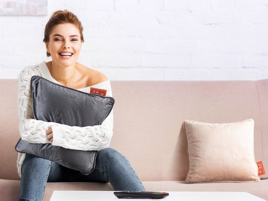 Home&Comfort - Kabelloses Wärmekissen - Velvet Grey - Wiederaufladbar