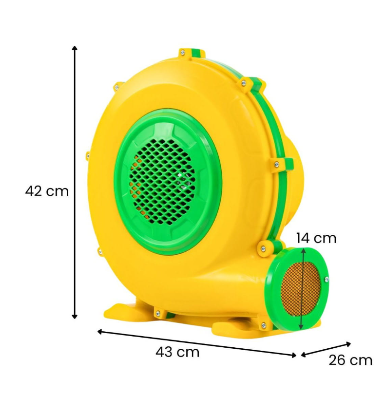 Coast Electric Air Blower 950W - Gelb - 42 x 24 x 40 cm - Ideal für Hüpfburgen und aufblasbare Rutschen