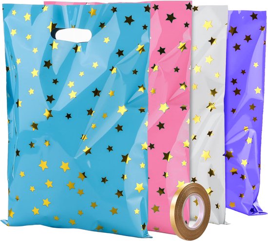 Feestio Sharing Bags 100 Stück - Candy Bags - Treat Bags Kinderparty - Geschenktüten Geschenktüten
