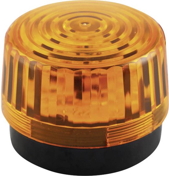 Velleman Bernsteinfarbene LED-Blinkleuchte, Innenanwendung, 12 VDC, 15 weiße LEDs, IP20, ABS/Acryl