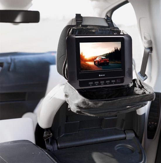 Denver - Tragbarer DVD-Player für das Auto - 2 Bildschirme - USB - Modell 2023 - MTW793 - schwarz