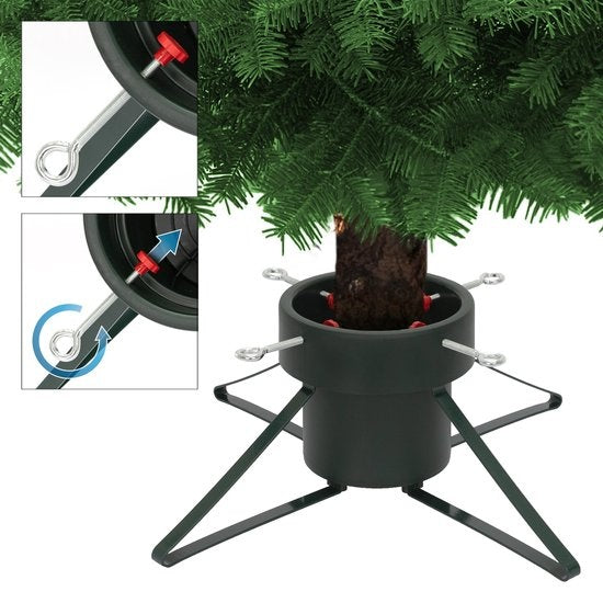 Nampook - Weihnachtsbaumständer - für 5-10 cm Stamm-Durchmesser - Wasserreservoir 1,8L - Schwarz