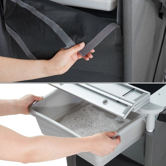 tectake - Campingküche Campingküche - inkl. Windschutz und Ablagefächer - 116x52x107cm - 402920