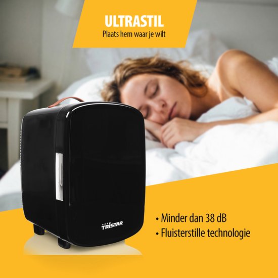 Tristar KB-7610 - Mini-Kühlschrank - 10 L - Make-up-Pflege-Kühlschrank - Gaming-Kühlschrank - Camping-Kühlschrank - 12/230V