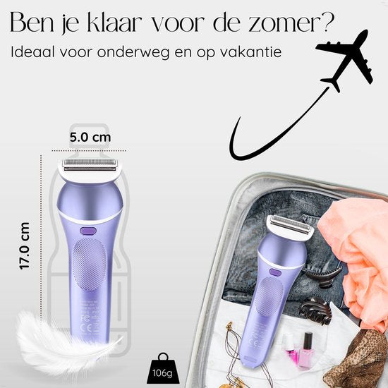Sansbeauté® 7 in 1 Ladyshaves für Frauen - Gesicht - Achseln - Beine - Epilierer - Trimmer für Frauen & Damen - Bikini-Trimmer Damen - Rasierer Frau