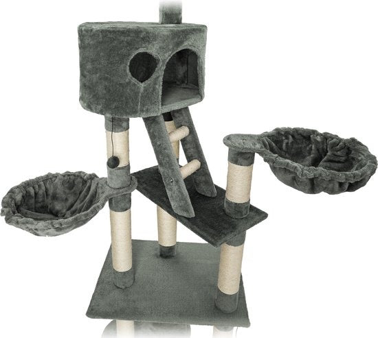 tectake 401641 Kratzbaum - Grau - 260 cm