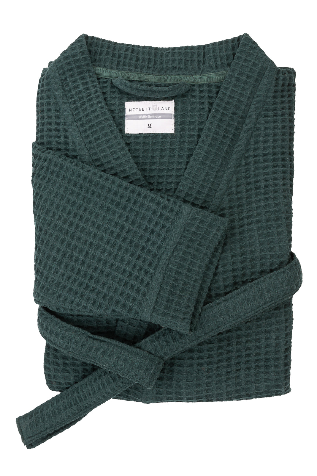 Bademantel „Waffel“ in Army-Grün – 65 % recycelte Baumwolle – 450 g/m² – Unisex