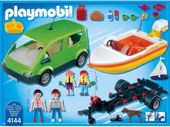 PLAYMOBIL Familienauto mit Boot - 4144