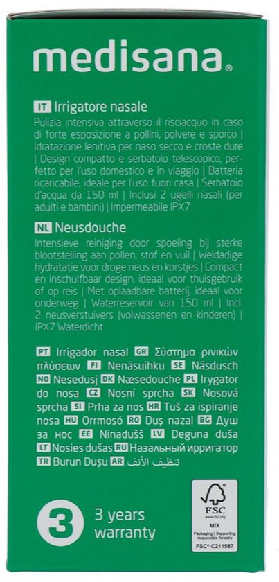 Medisana NI 200 Elektrische Nasendusche – USB-C