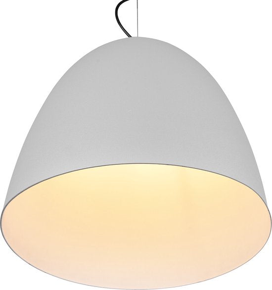 Reality – LED-Hängeleuchte – Hängeleuchte – E27-Fassung – 1-flammig – Rund – Grau – Aluminium