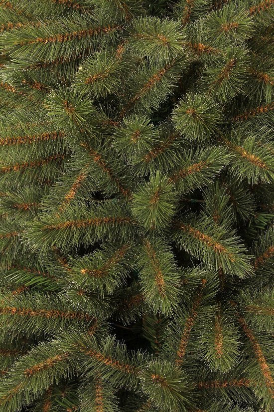 Black Box Trees Toronto Kunstbaum H 230 x T 140 cm – Weihnachtsbaum mit realistischen, frostigen Nadelspitzen – Weihnachtsdekoration für den Innenbereich – Scharnierkonstruktion für schnellen und einfachen Aufbau – Grün