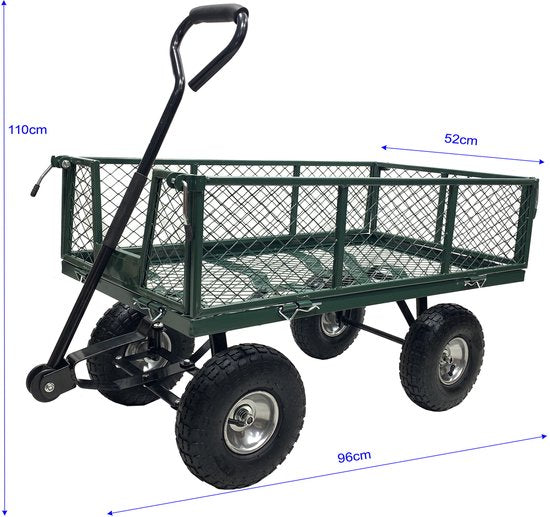 Wagon Luftreifen - Gartenwagen - Gartenwagen - Wagen - 350 kg Tragfähigkeit