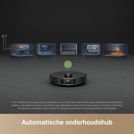 Dreame X40 Master – Staubsaugerroboter mit Wischfunktion – Kompakte, freihändige Ladestation – Innovative Wischtechnologie – Automatische Wasserbefüllung