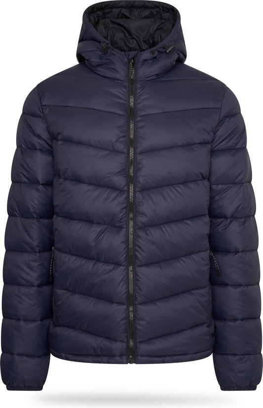 Pierre Cardin Herren Winterjacke Blau - wattierte Jacke - Größe L